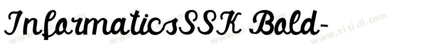 InformaticsSSK Bold字体转换